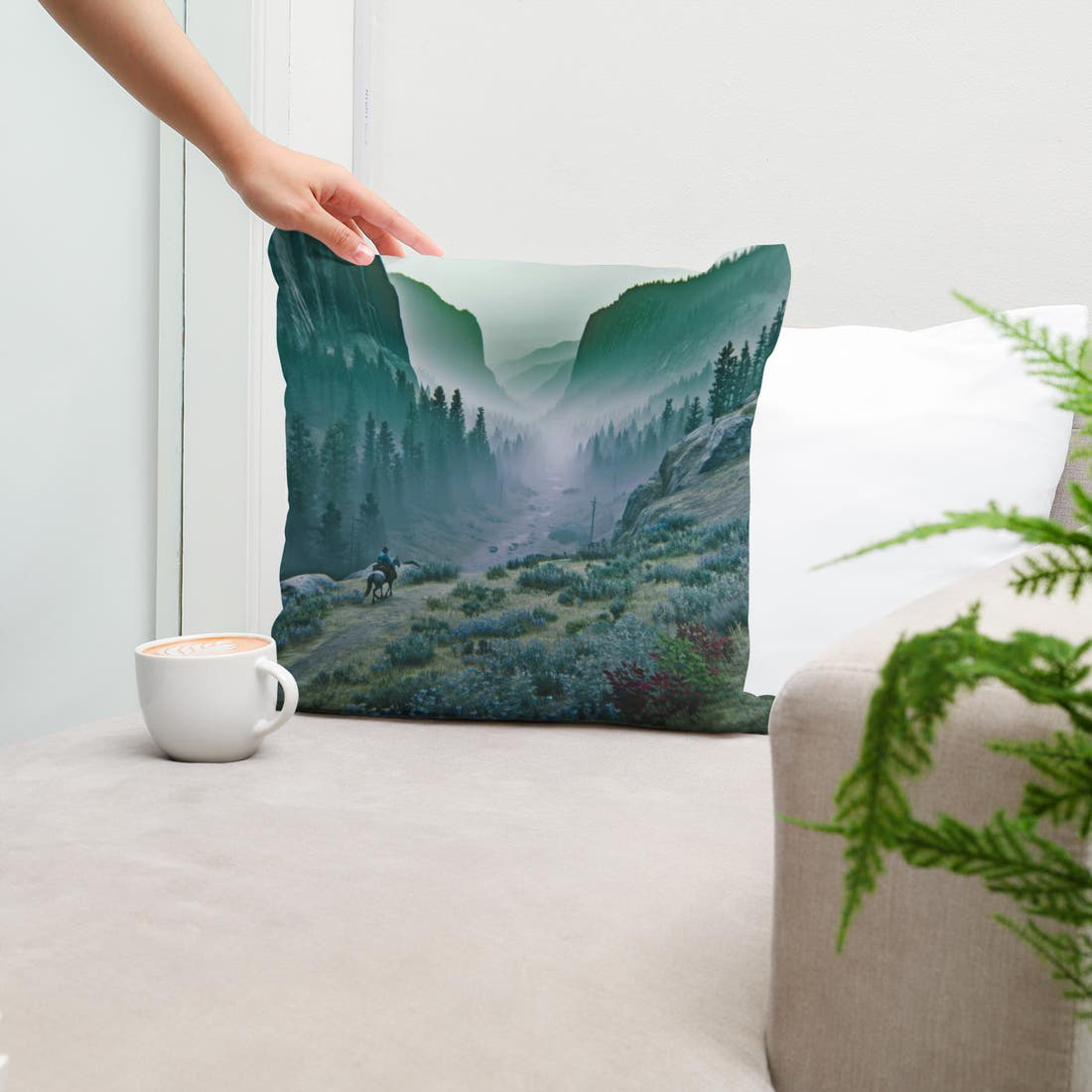 Mystic Pass Cotton Cushion - Secondary Image 5