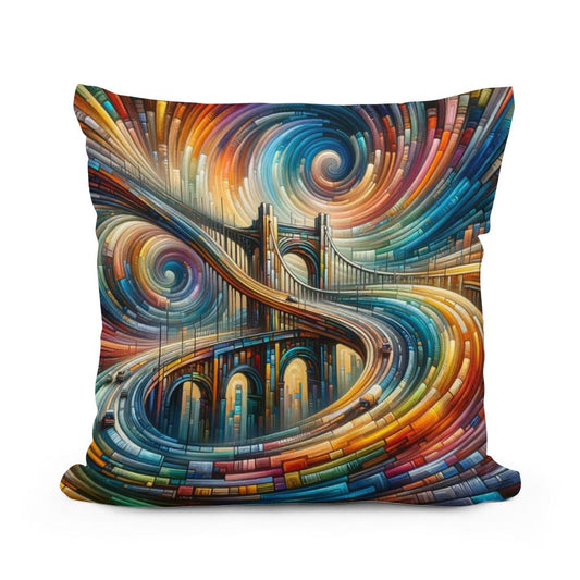 Timeless Bridge Spectrum Cotton Cushion - Main Image