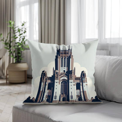 Liverpool Cathedral Minimalist Essence Cotton Cushion - Secondary Image 4
