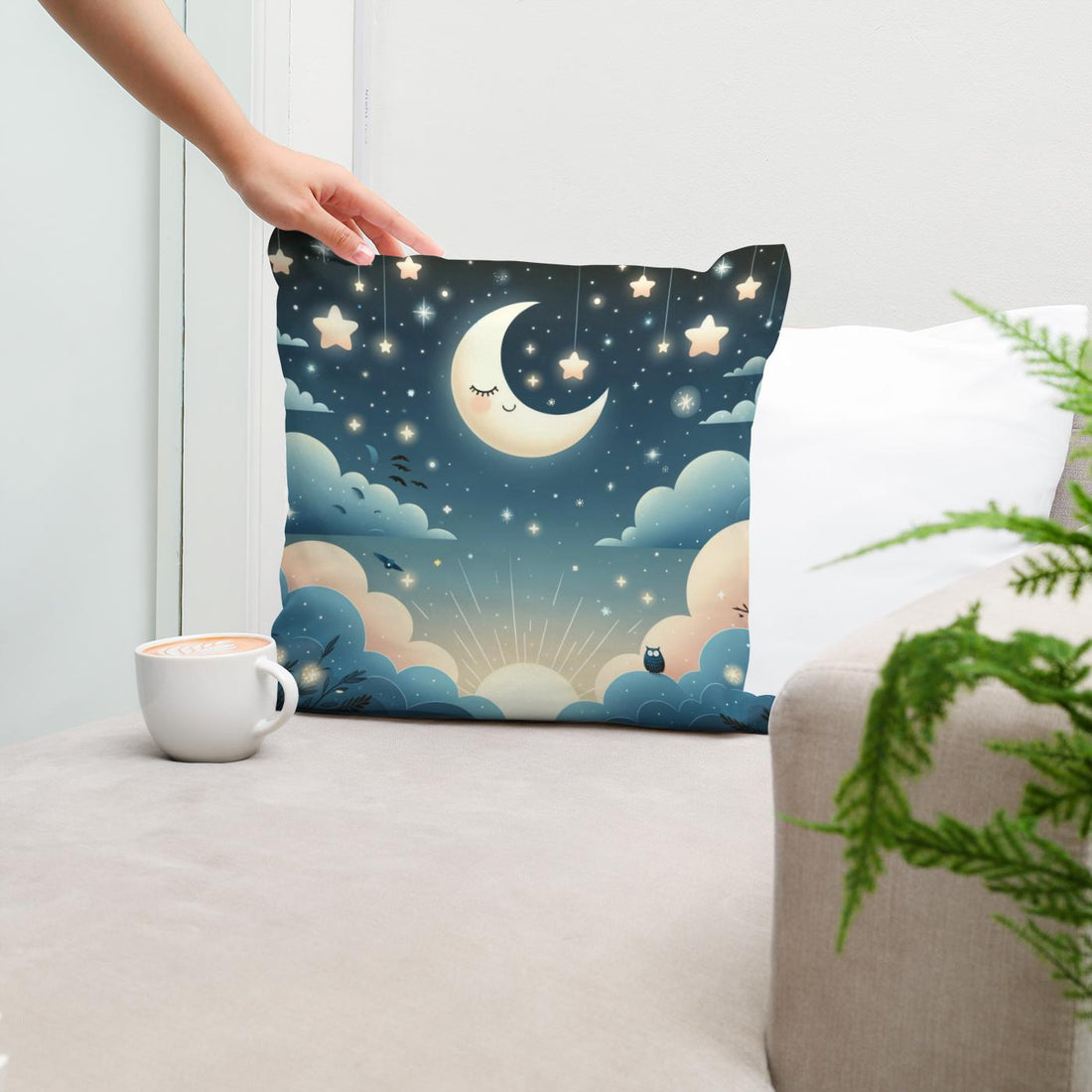 Starry Slumber Cotton Pillow - Secondary Image 5