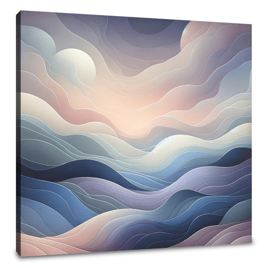 Evening Calm Abstract Canvas - Main Image