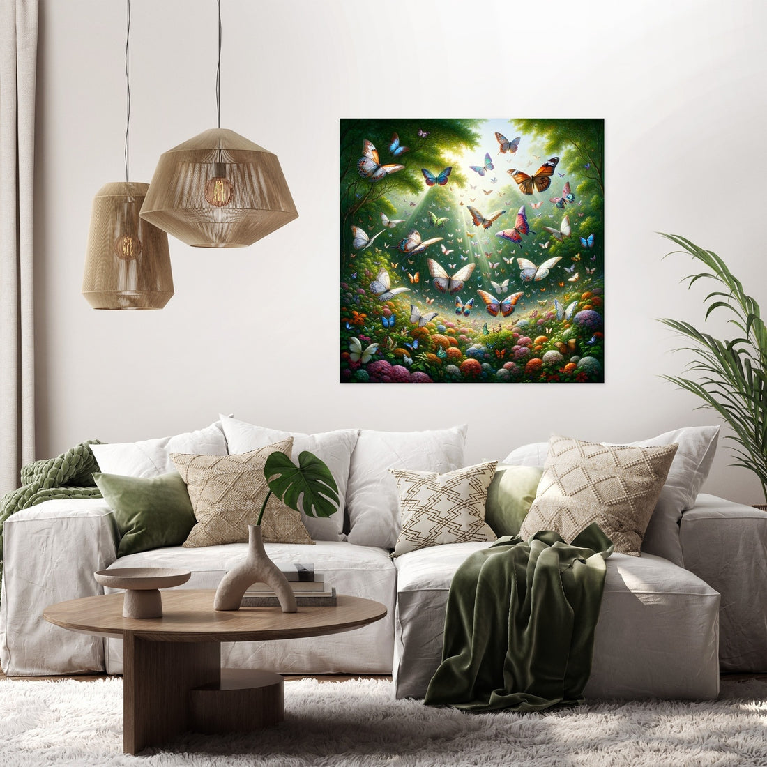 Butterfly Garden Dance Canvas - Secondary Image 2