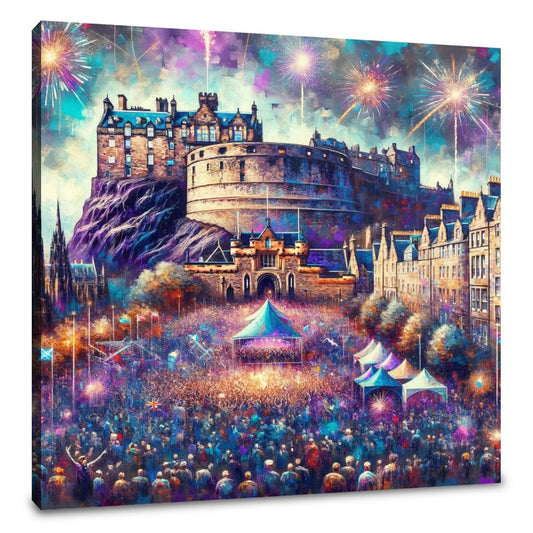 Festival Castle Glow Canvas - Main Image