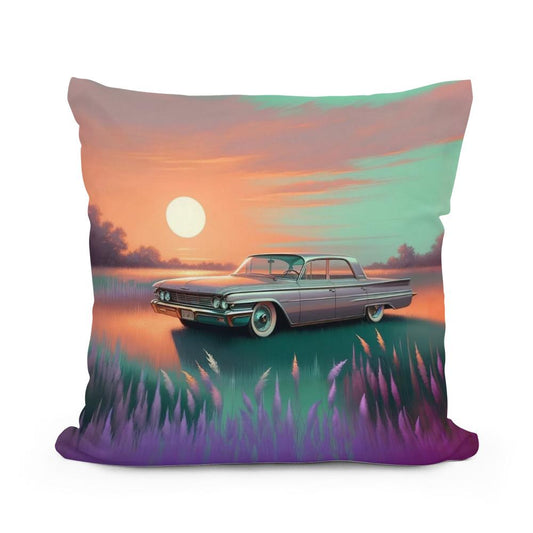 Meadow Sunset Drive Cotton Cushion - Main Image