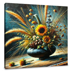 Sunflower Ikebana Canvas - Main Image