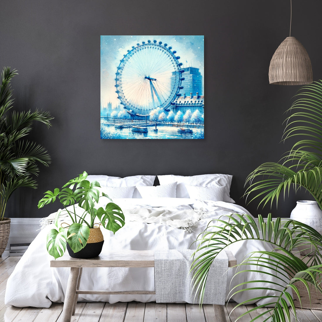 Winter's Gaze London Eye Canvas - Secondary Image 6