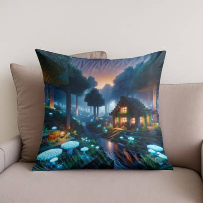 Whisperwood Grove Cotton Cushion - Secondary Image