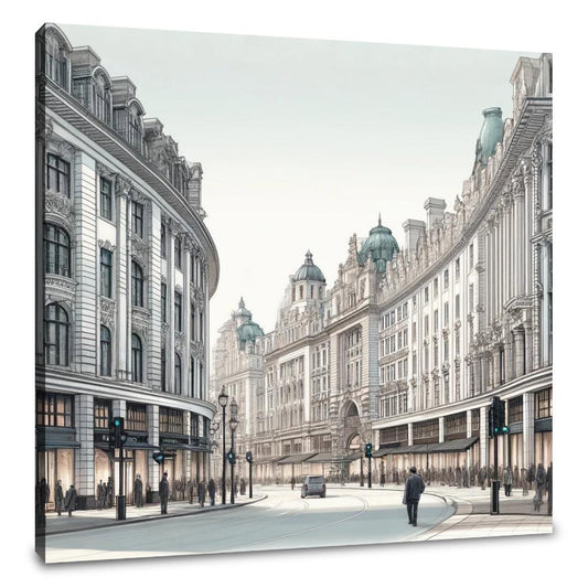 Regent Street Elegance Canvas - Main Image