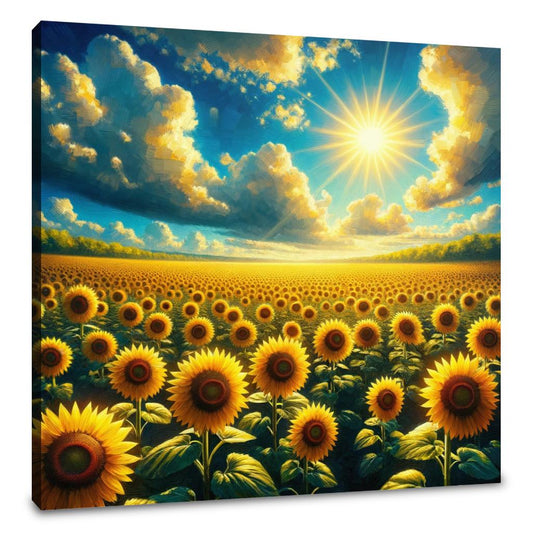 Vibrant Sunflower Glory Canvas - Main Image