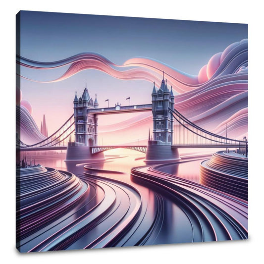 Futuristic Tower Bridge Canvas - Main Image