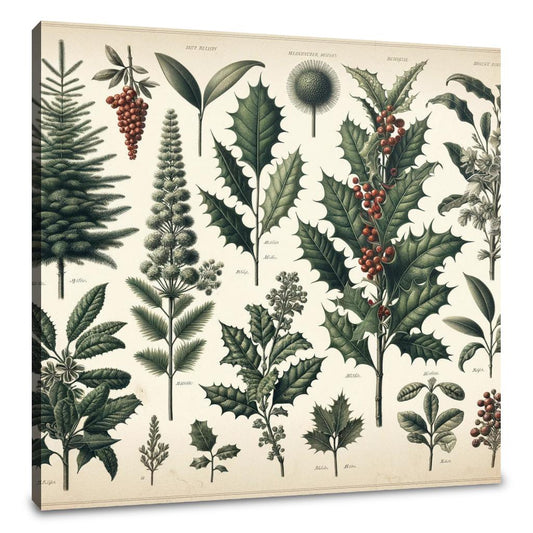 Winter Flora Archive Canvas - Main Image