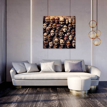 Mystery of Masks Canvas - Secondary Image