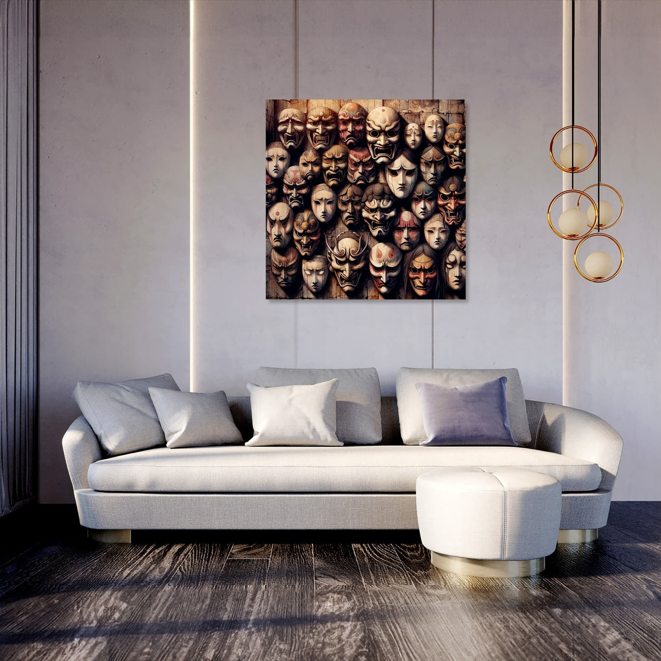 Mystery of Masks Canvas - Secondary Image