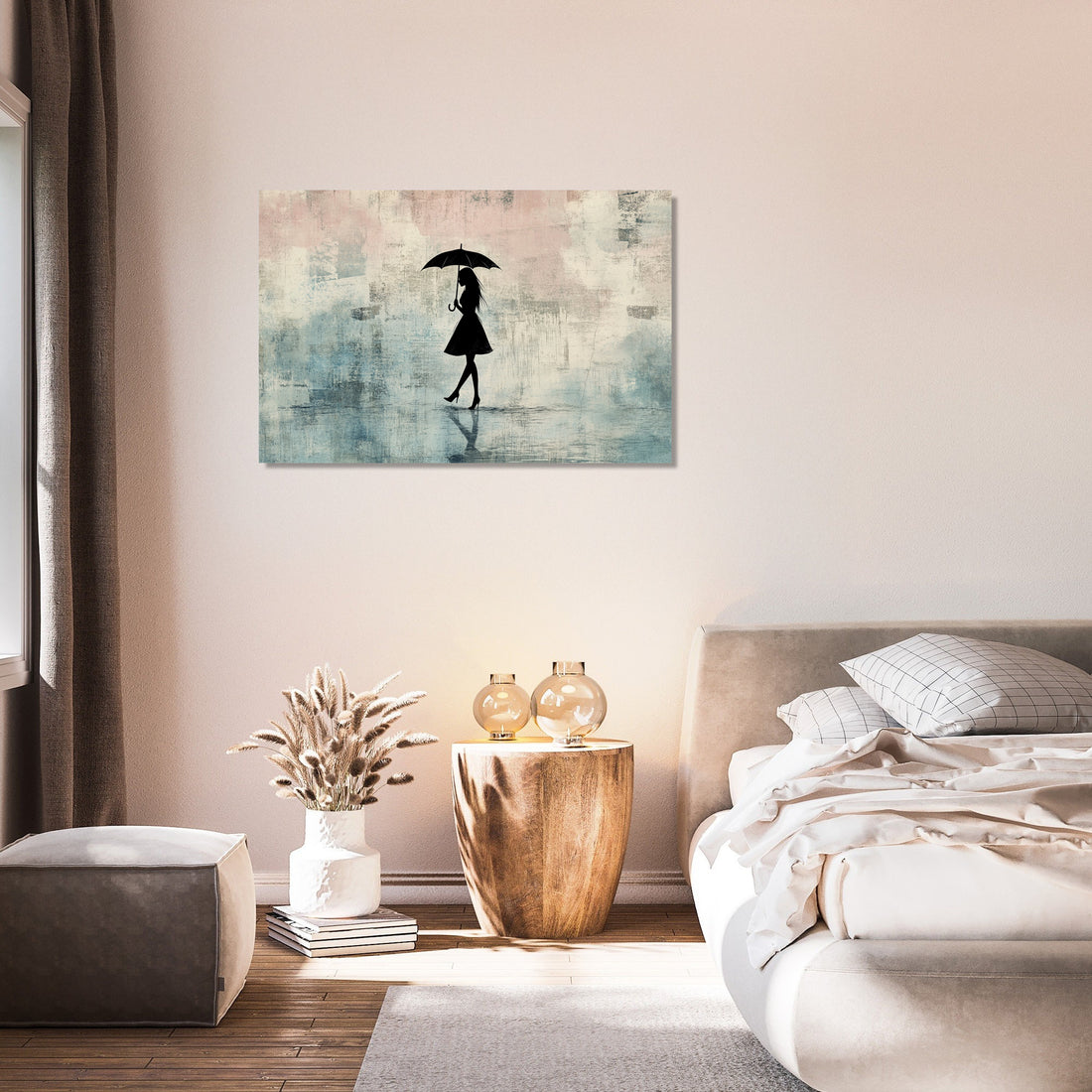 Woman with Umbrella Canvas - Secondary Image 7