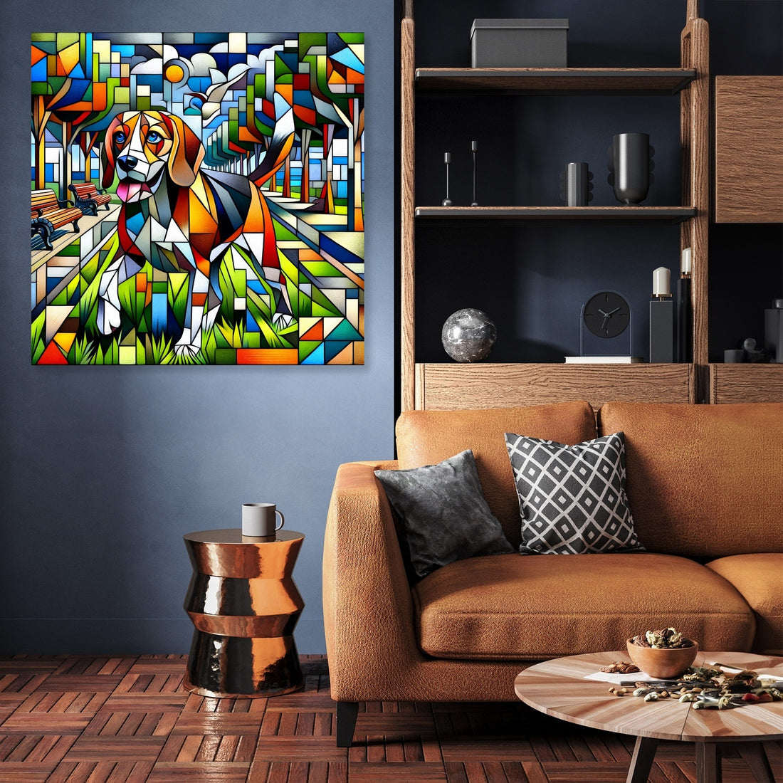 Cubist Canine Canvas - Secondary Image 3