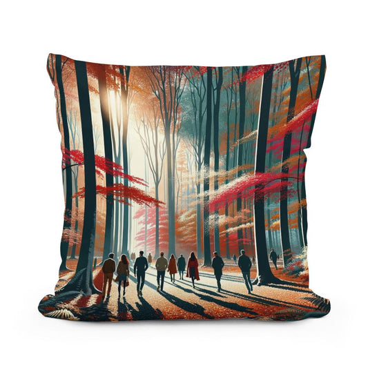 Autumnal Harmony Cotton Cushion - Main Image