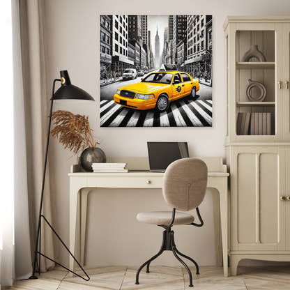 Yellow Taxi Canvas - Secondary Image 4
