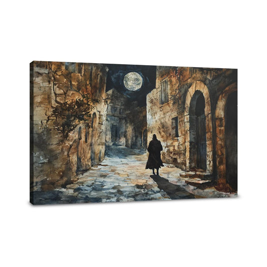 Moonlit Assassin Chase Canvas - Main Image