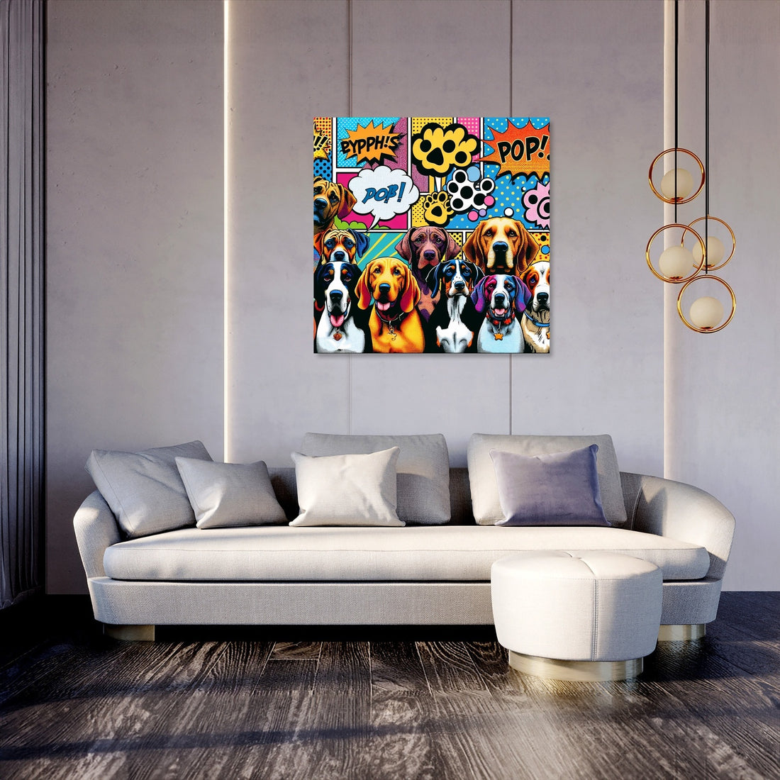 Pop Paws Parade Canvas - Secondary Image