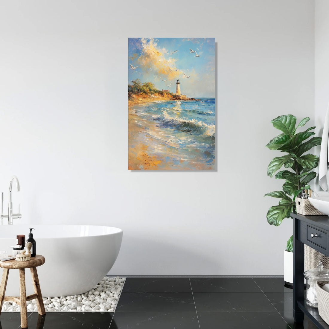 Tranquil Seaside Memories Canvas - Secondary Image