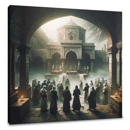 Monastery Shadows Canvas - Main Image