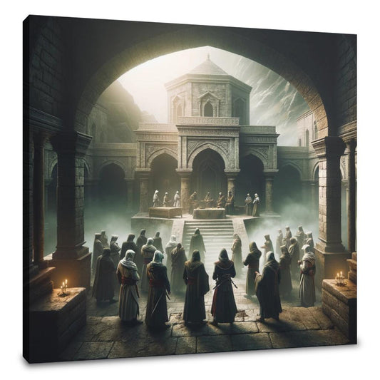 Monastery Shadows Canvas - Main Image