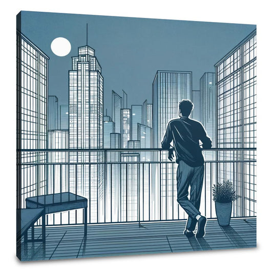 Rooftop Serenity Canvas - Main Image
