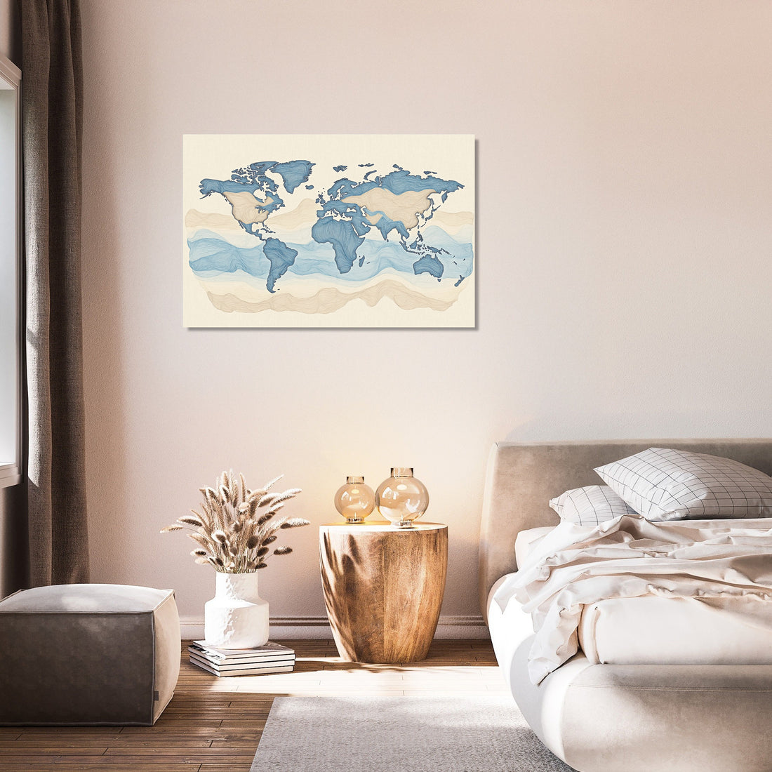 Worldly Outlines Canvas - Secondary Image 7