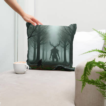 Forest Duel Cotton Cushion - Secondary Image 5