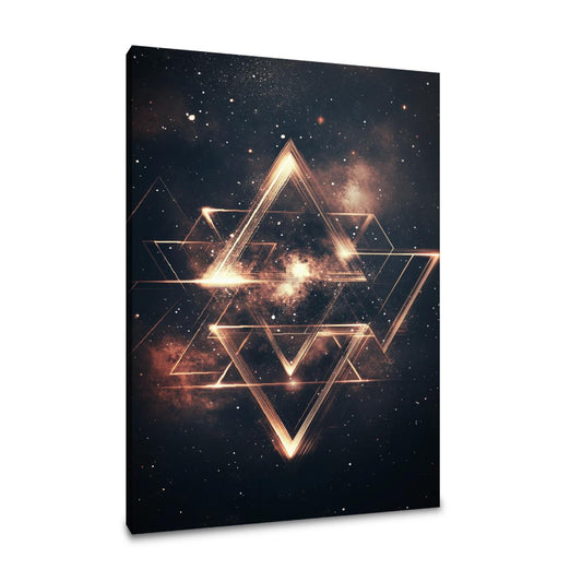 Cosmic Triangles Canvas - Main Image