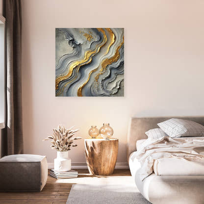 Golden Elegance Flow Canvas - Secondary Image 7