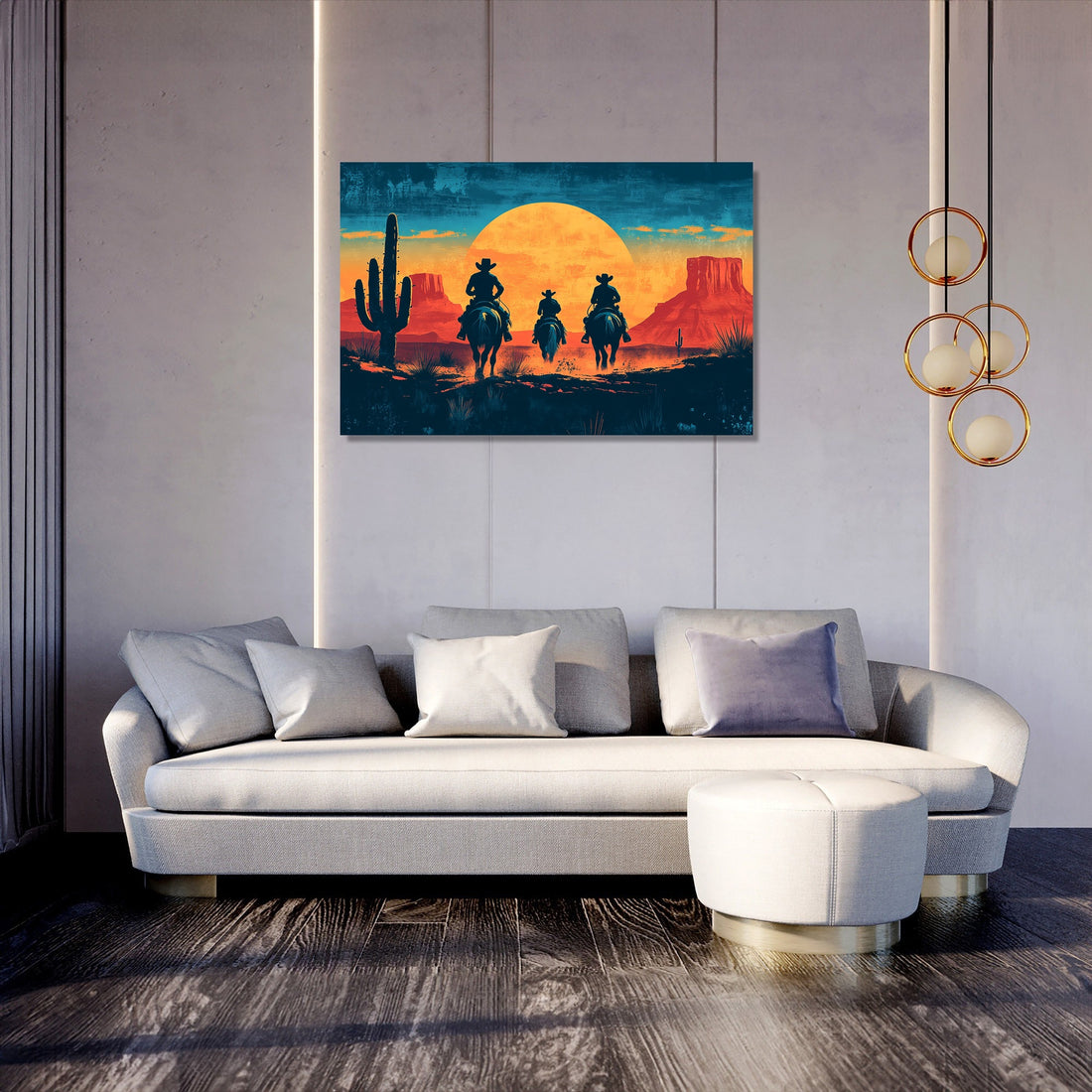 Cowboy Frontier Canvas - Secondary Image