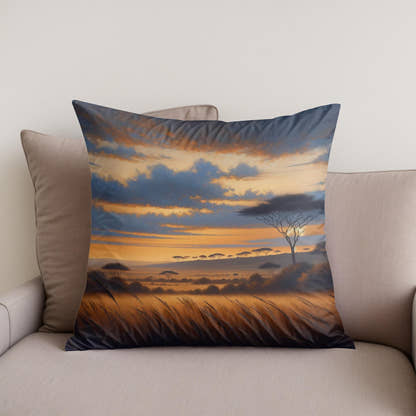 Twilight Savannah Cotton Cushion - Secondary Image