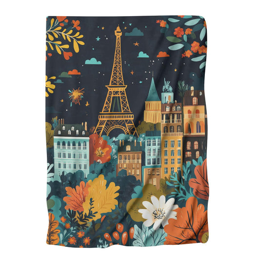French Floral Festival Blanket - Main Image