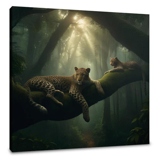 Jungle Leopards Canvas - Main Image