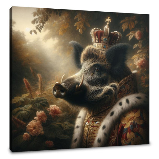 Regal Boar's Midday Majesty Canvas - Main Image