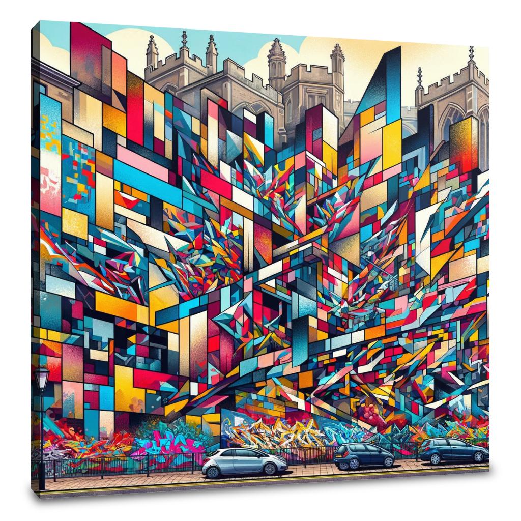 Bristol Cubist Streets Canvas - Main Image