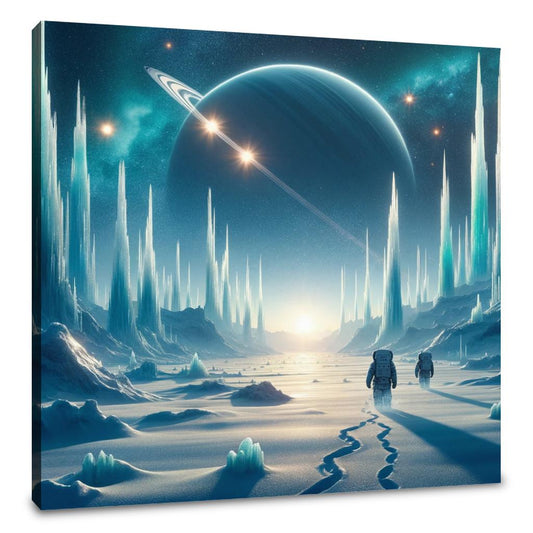 Icy Moon Explorers Canvas - Main Image