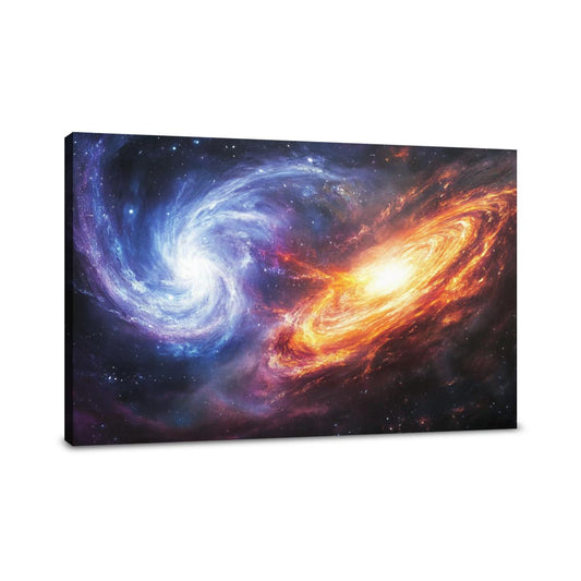 Galactic Collision Canvas - Main Image