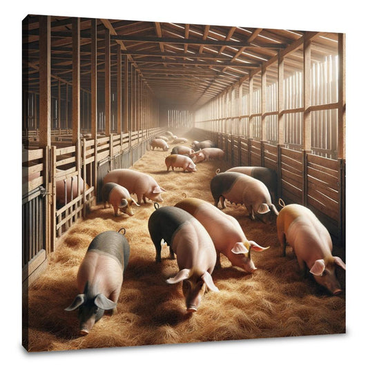 Pigsty Life Canvas - Main Image