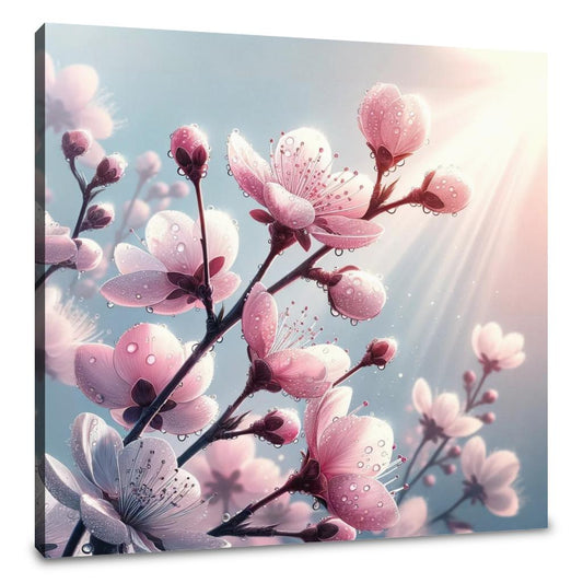 Dew-Kissed Blossoms Canvas - Main Image