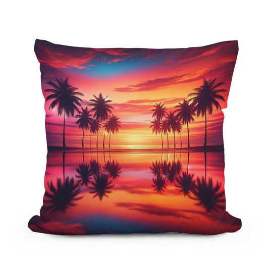 Summer Serenity Cotton Pillow - Main Image