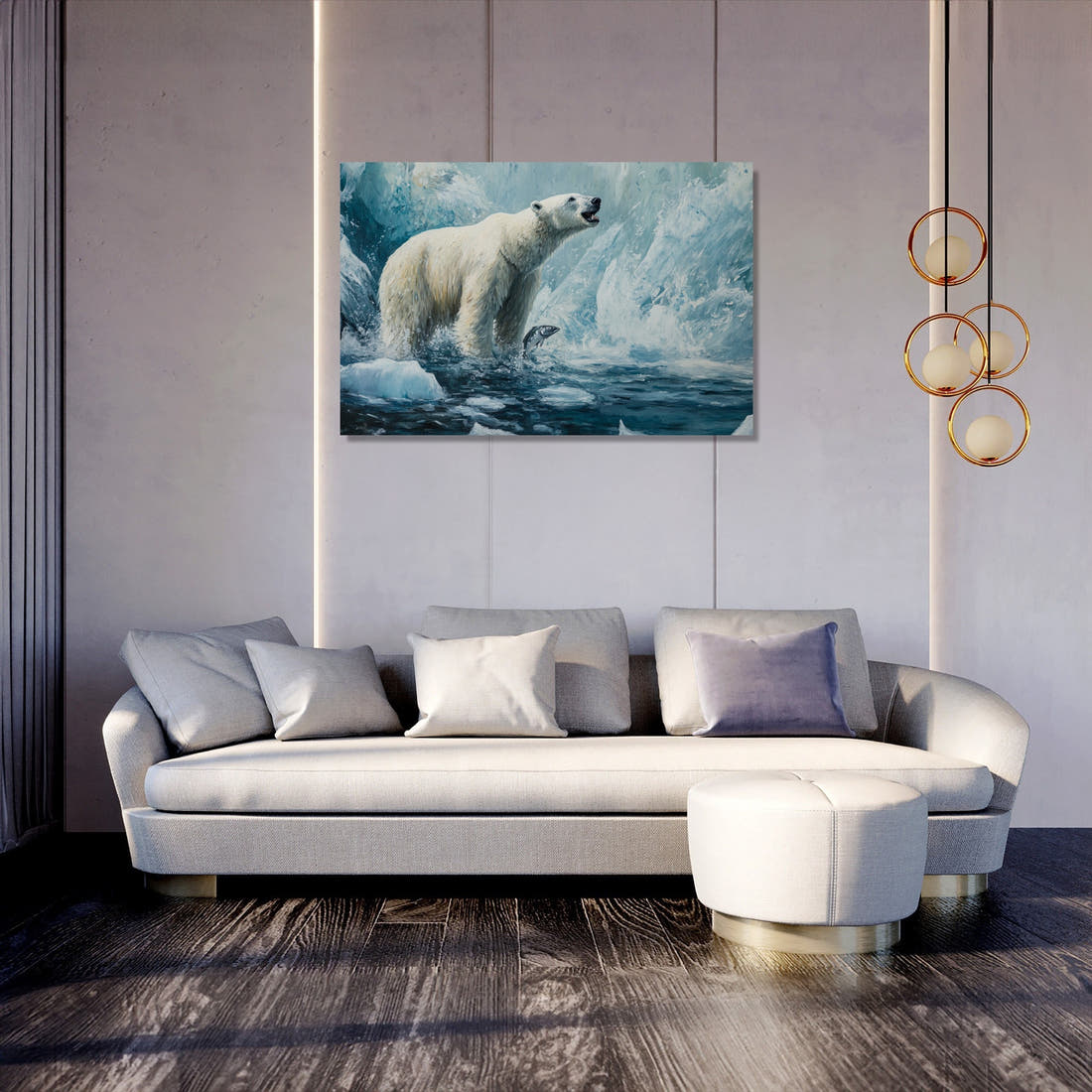 Polar Bear Survival Canvas - Secondary Image