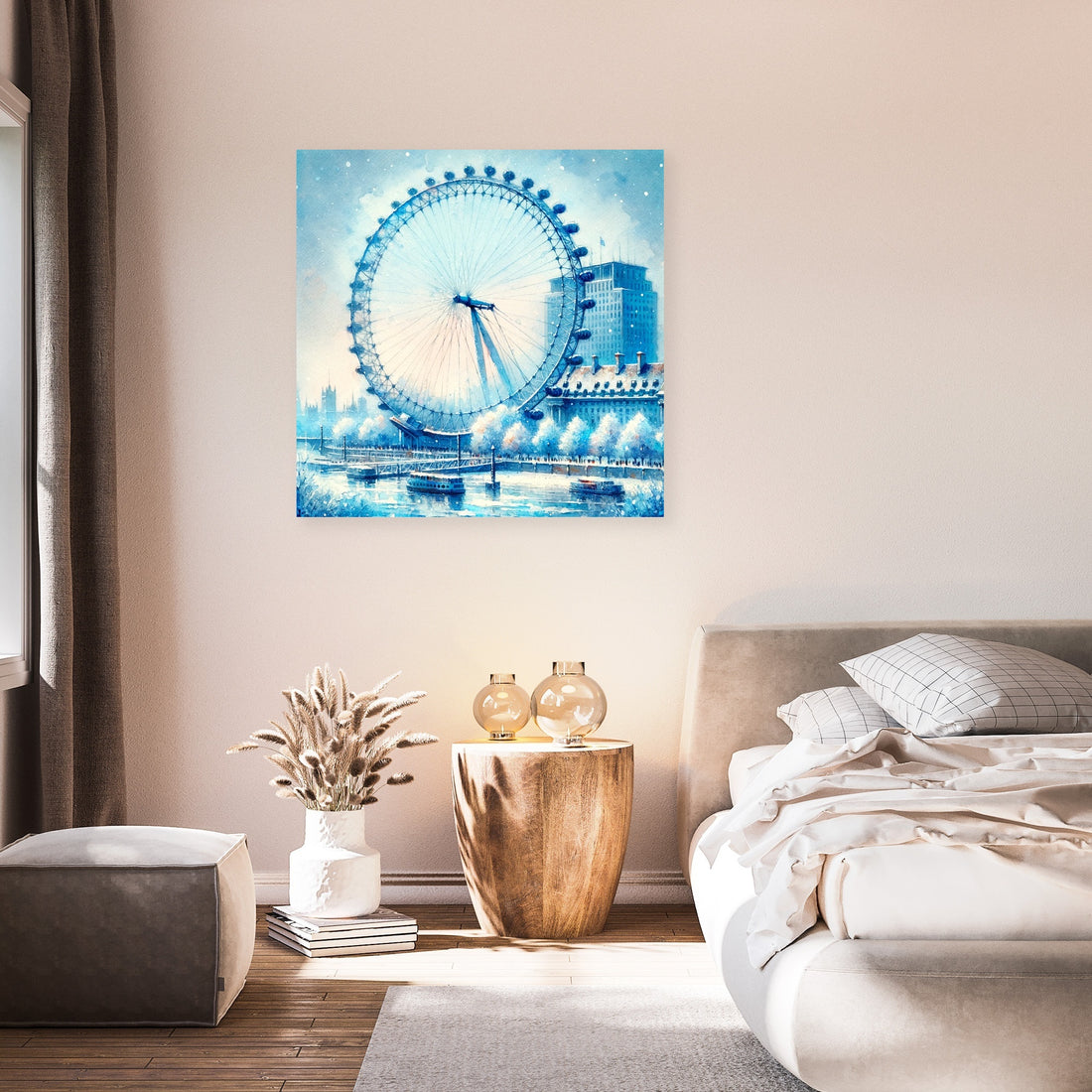 Winter's Gaze London Eye Canvas - Secondary Image 7