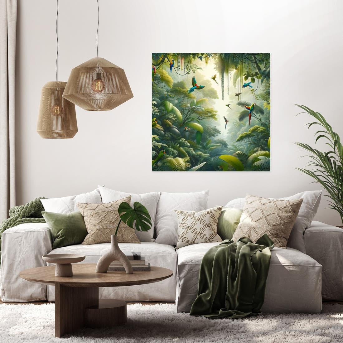 Verzauberte Lichtung Leinwand