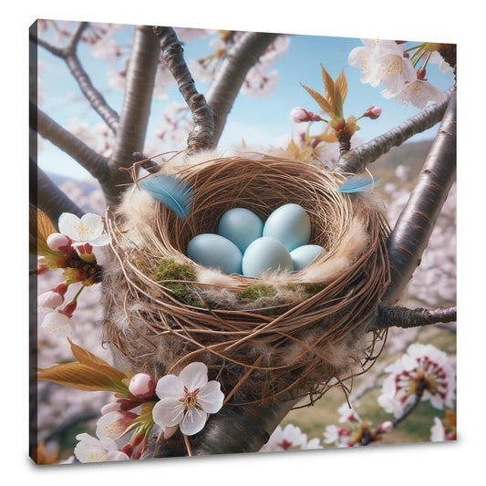 Cherry Blossom Nest Canvas - Main Image