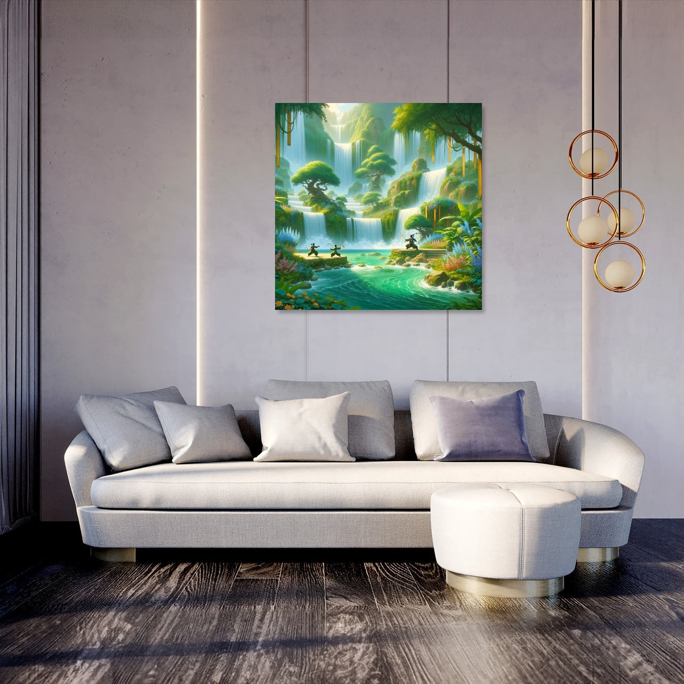 Pandaren Falls Canvas - Secondary Image