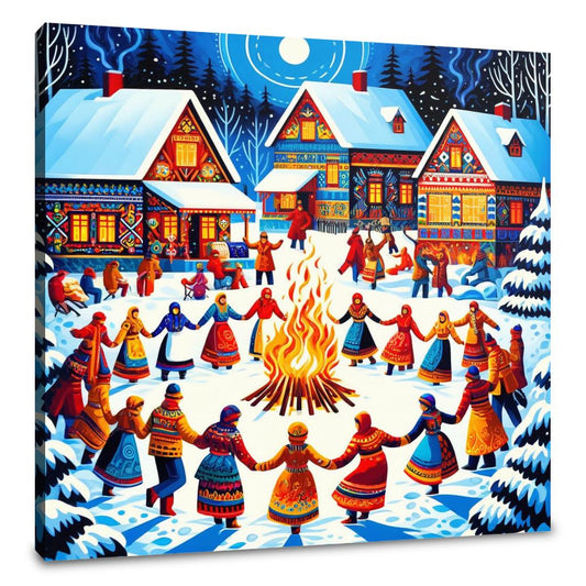 Winter Festival Warmth Canvas - Main Image