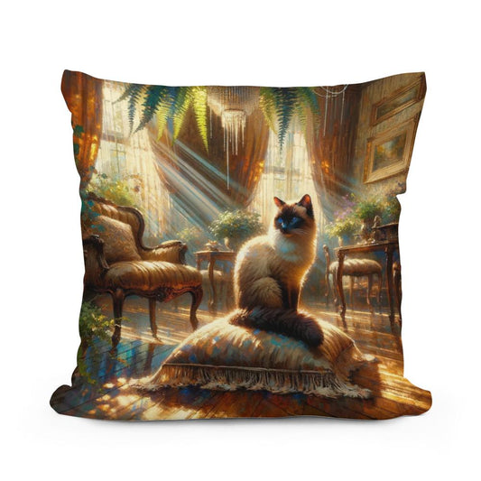 Siamese Solitude Cotton Cushion - Main Image