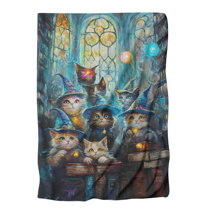 Wizarding Kittens Blanket - Main Image